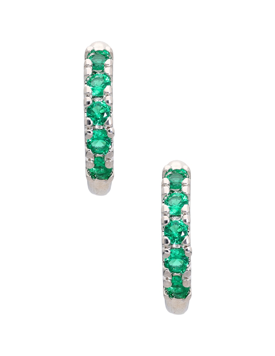 Arracadas P 925 con acabado pavé zirconia