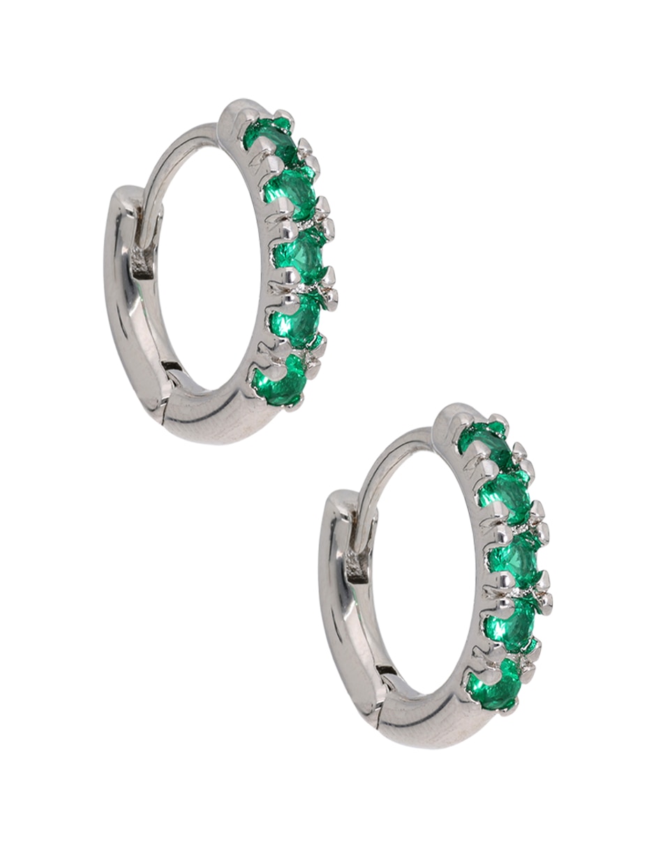 Arracadas P 925 con acabado pavé zirconia 2