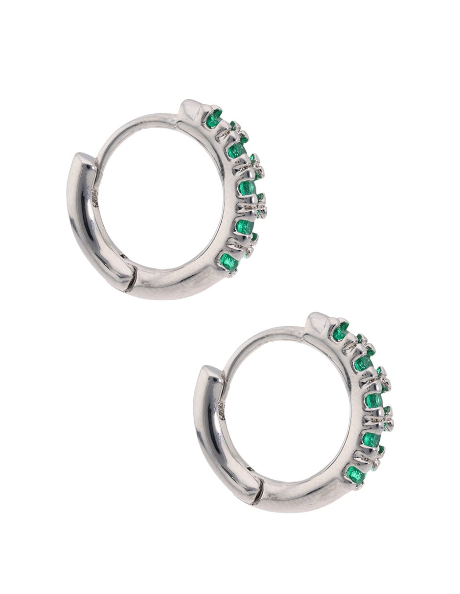 Arracadas P 925 con acabado pavé zirconia 4