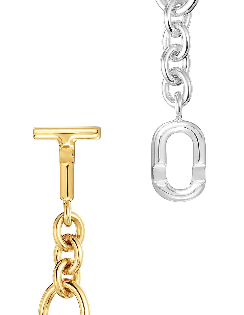 Collar de eslabones Manifesto de plata P 925 4
