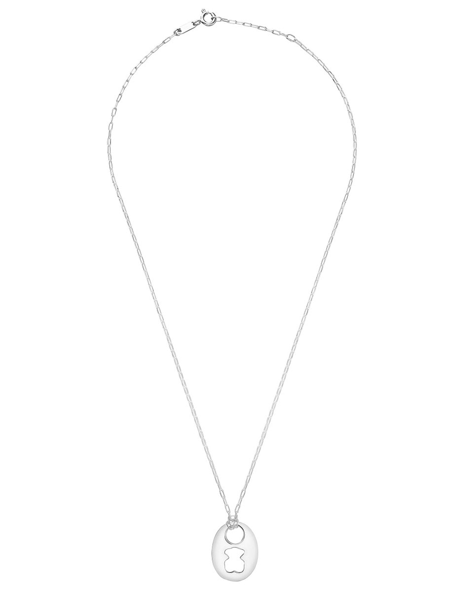 Collar ovalado Calabrote Oso de plata P 925 2