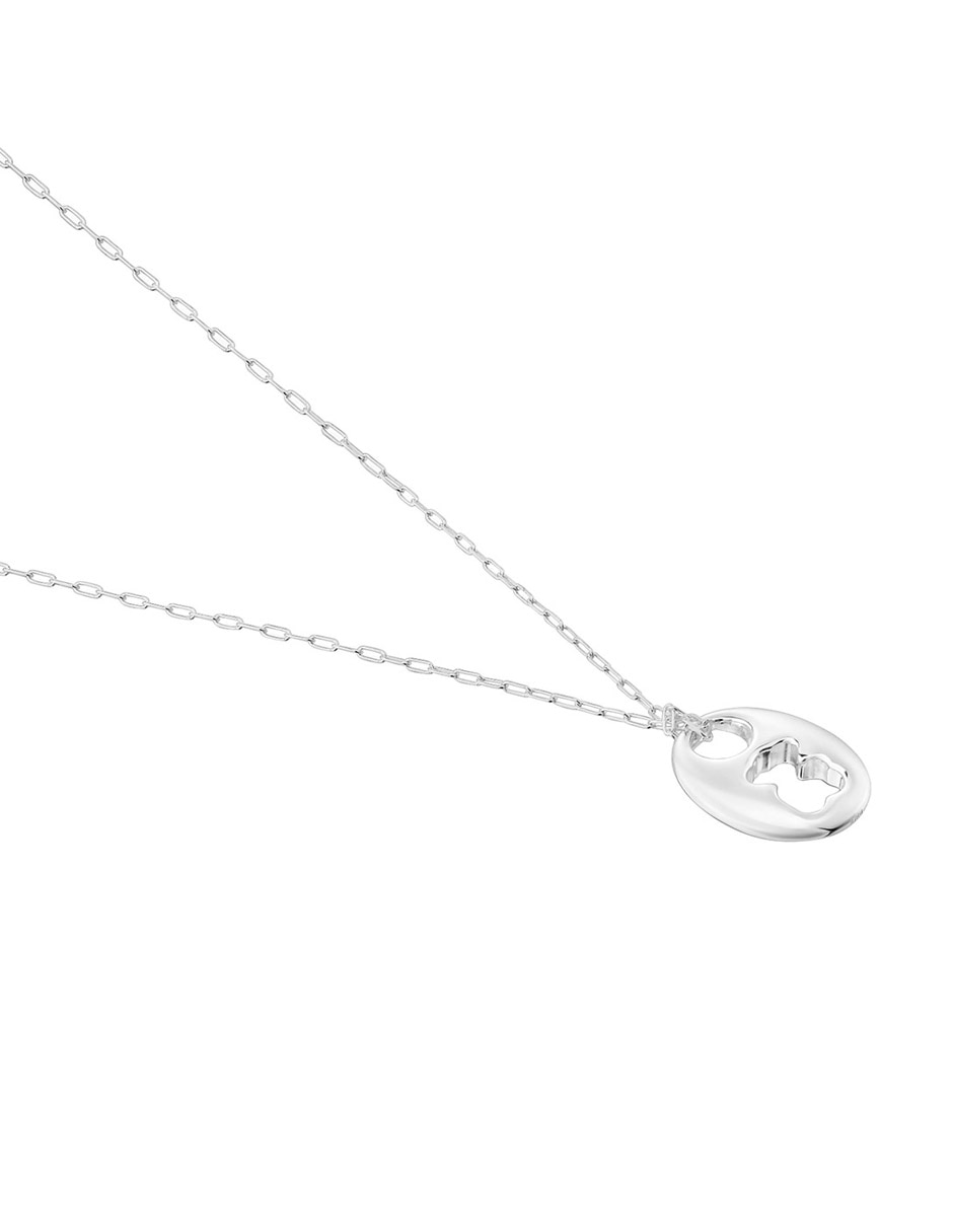 Collar ovalado Calabrote Oso de plata P 925 3