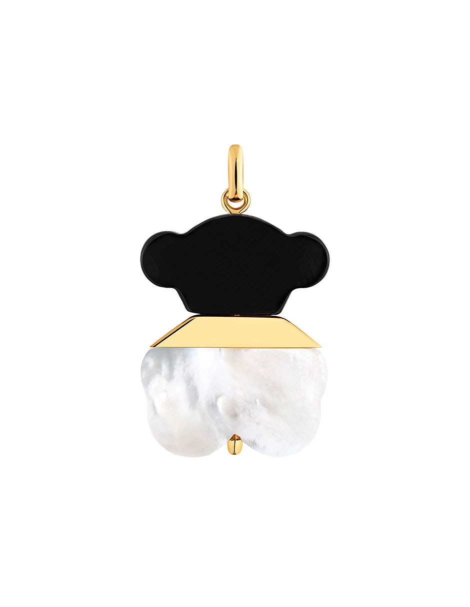 Dije de oso Sweet Dolls de plata P 925 ónix