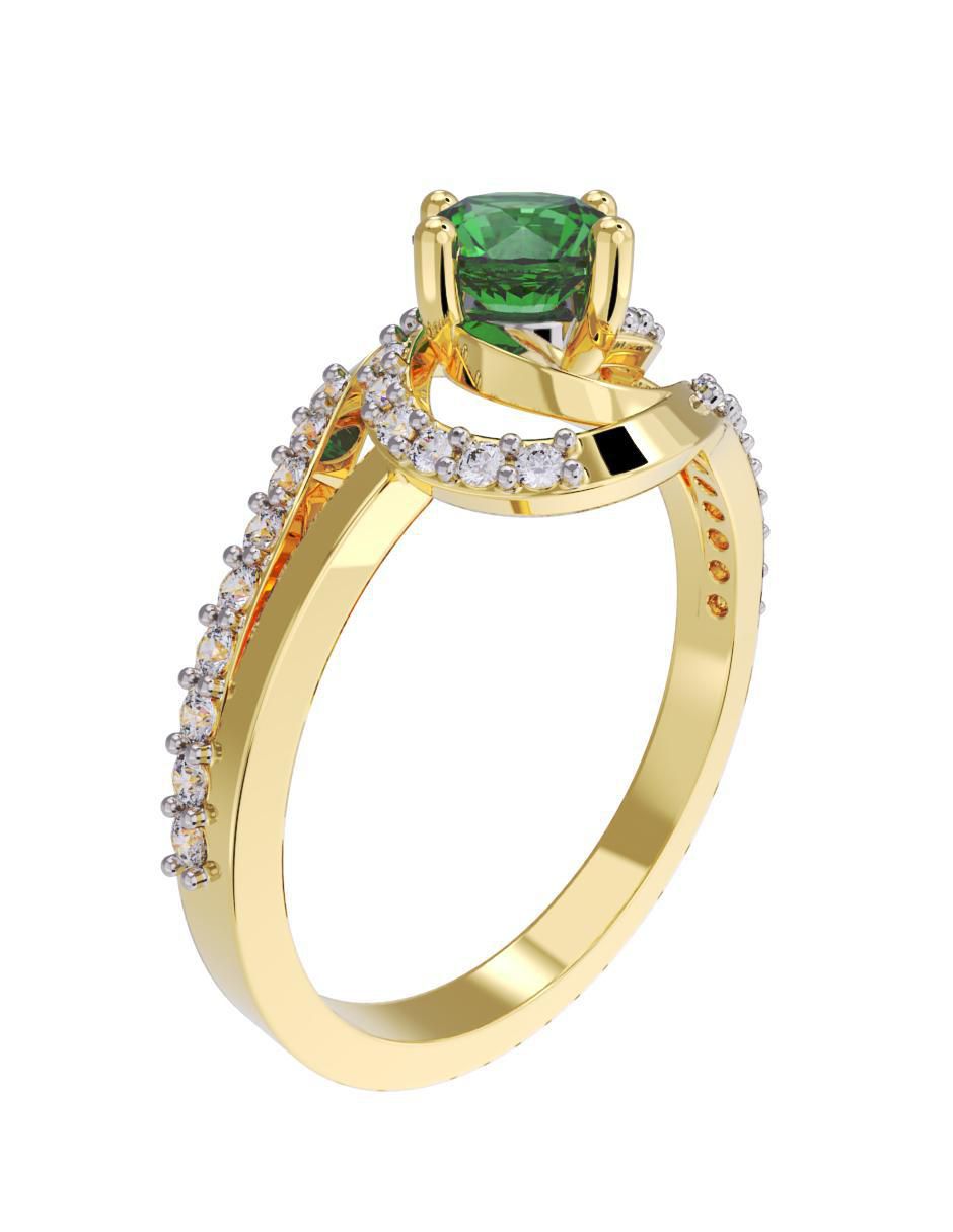 Anillo de compromiso "de" oro 14 k fonelli no aplica zirconia