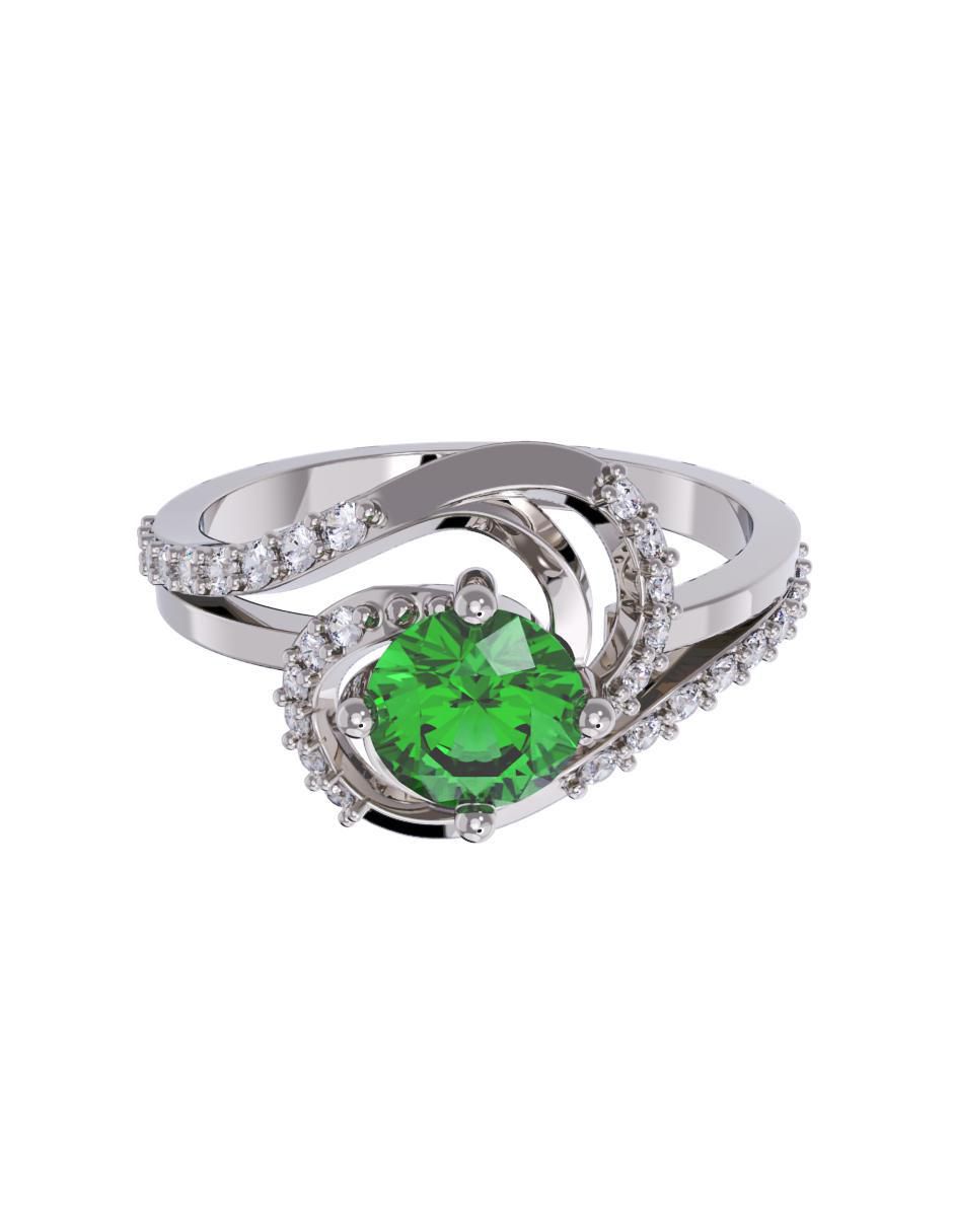 Anillo de compromiso de oro 14 k