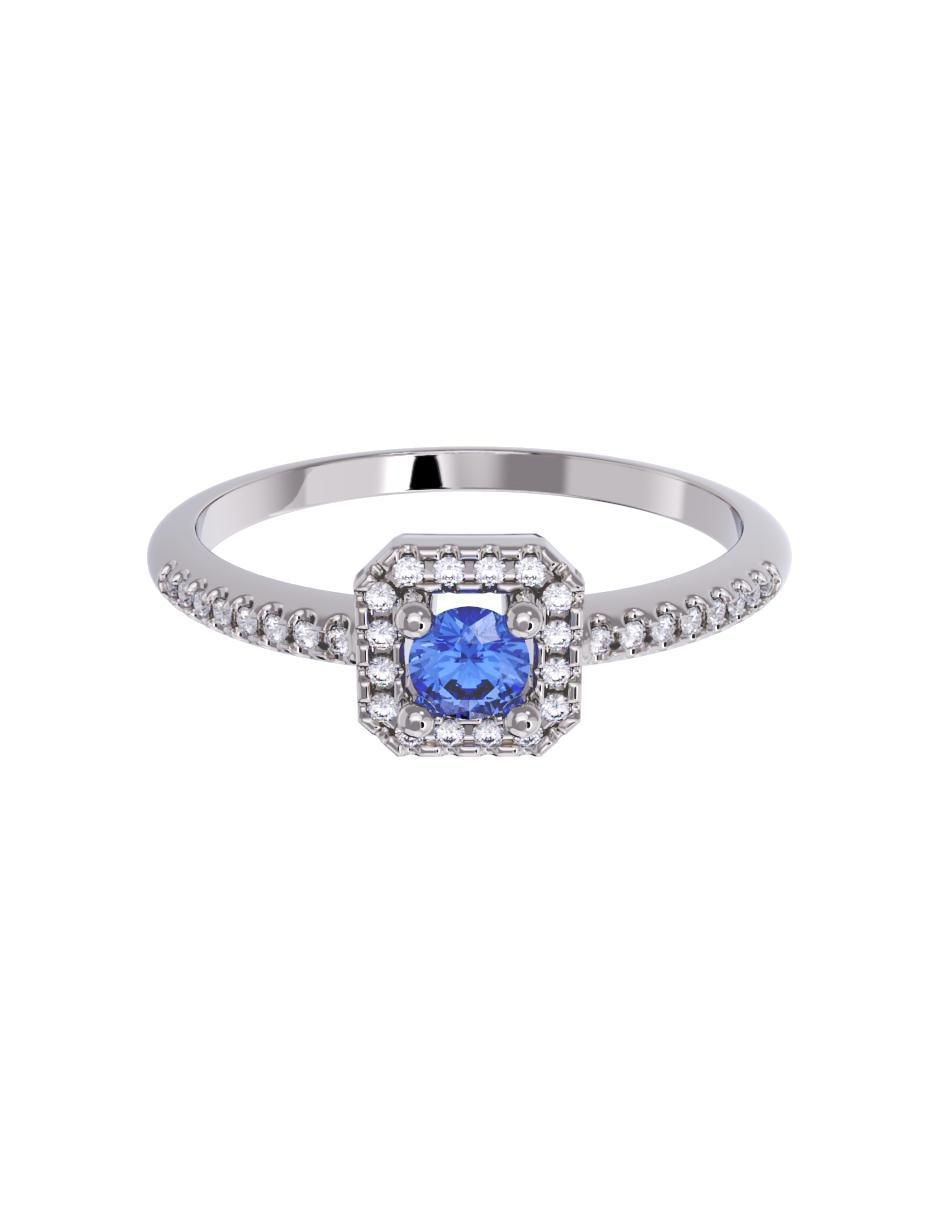 Anillo de compromiso de oro 14 k