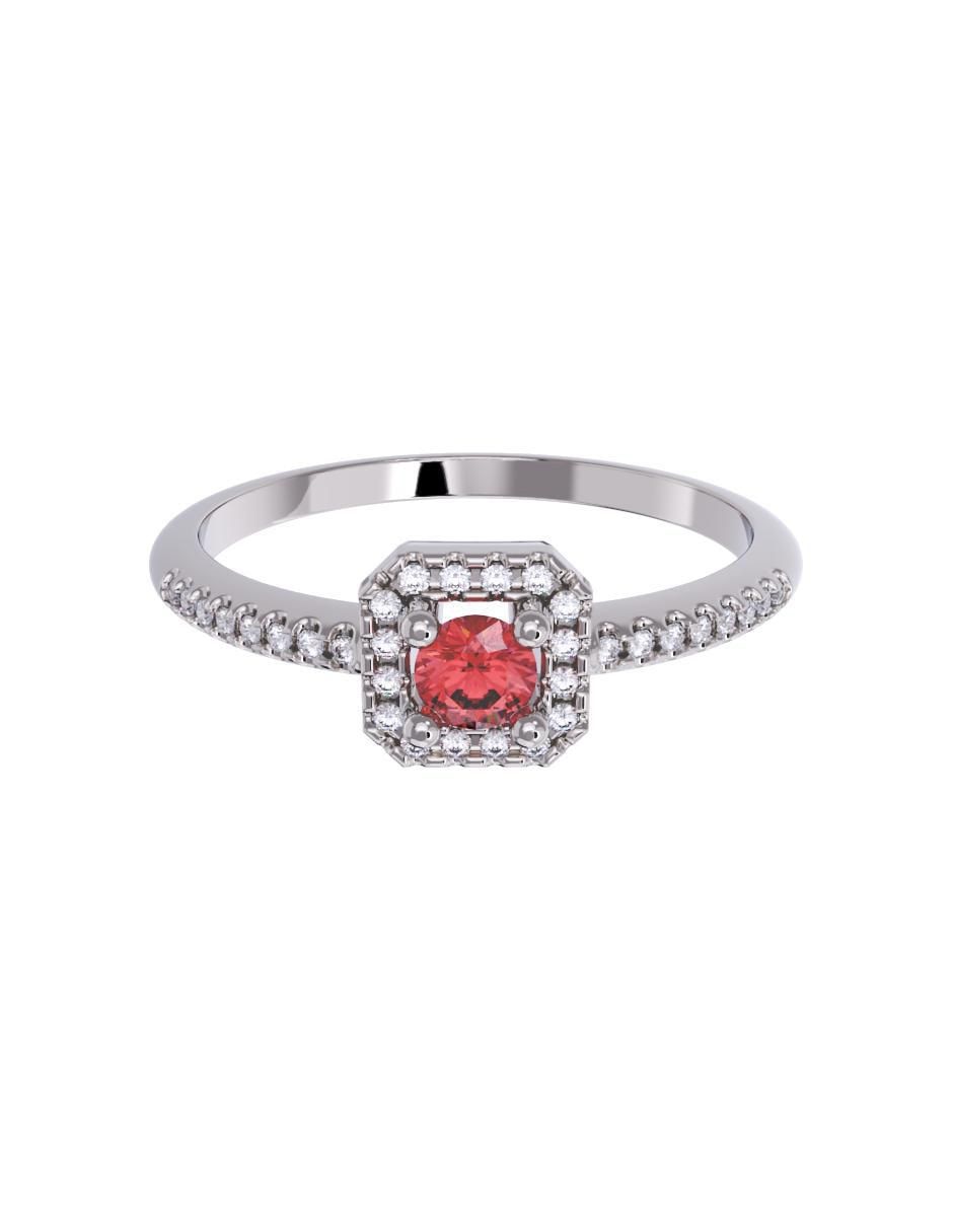 Anillo de compromiso de oro 14 k