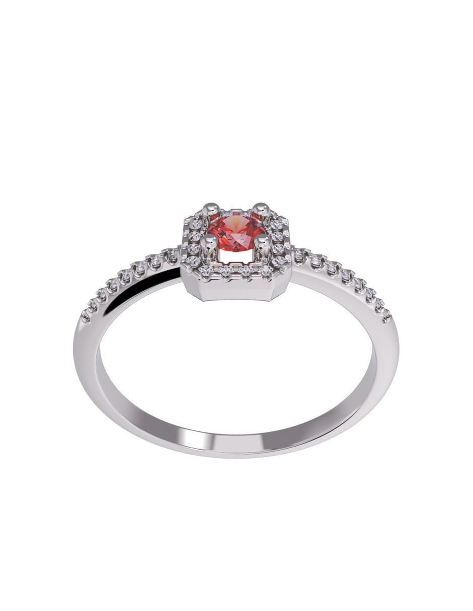 Anillo de compromiso de oro 14 k 2
