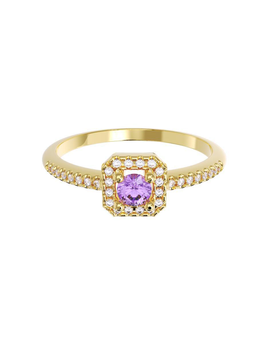 Anillo de compromiso de oro 14 k