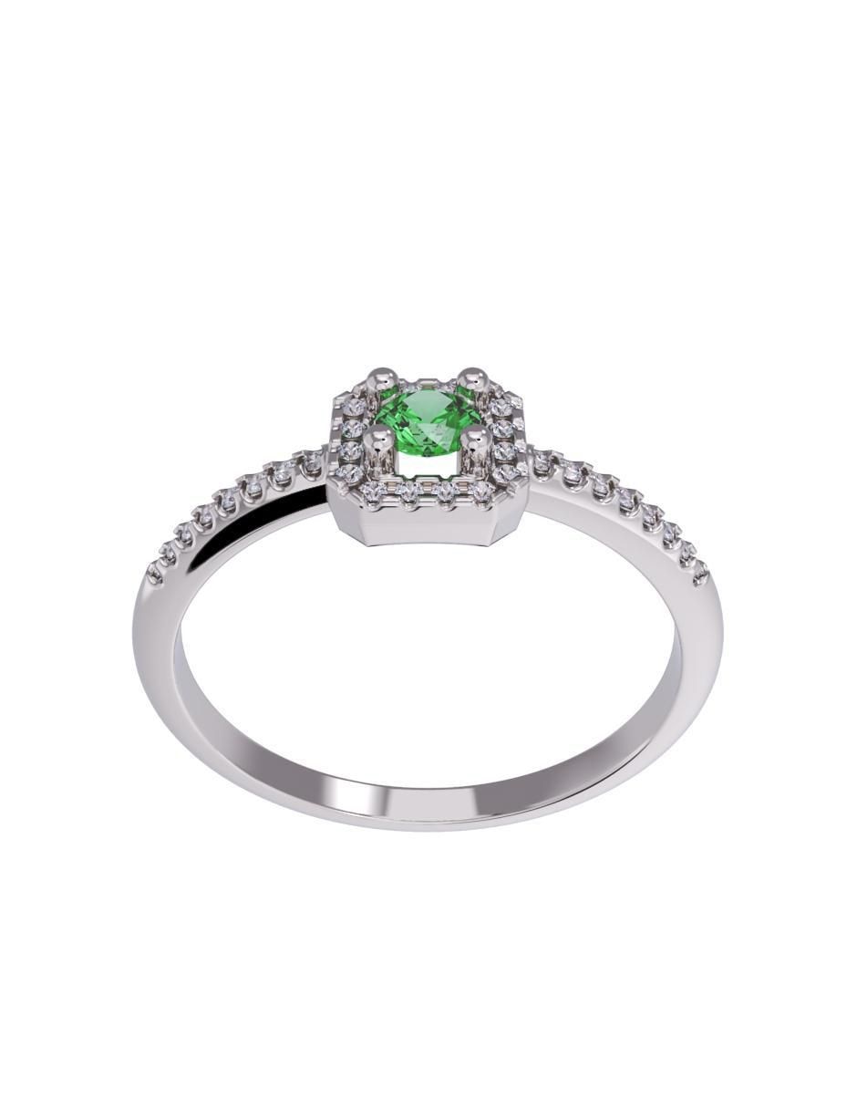 Anillo de compromiso de oro 14 k 2