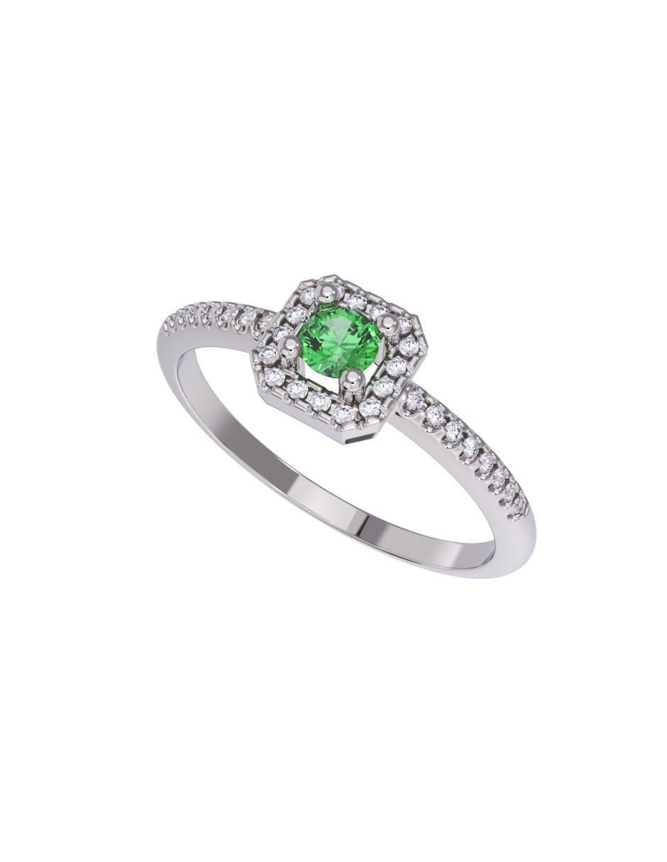 Anillo de compromiso de oro 14 k 4