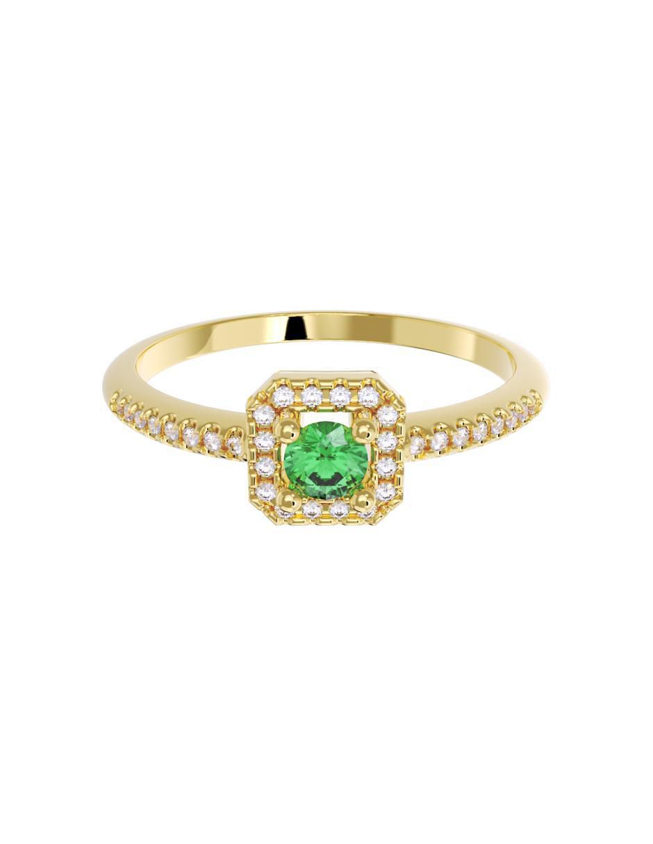 Anillo de compromiso de oro 14 k