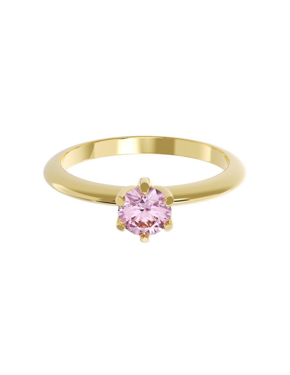 Anillo de compromiso de oro 14 k