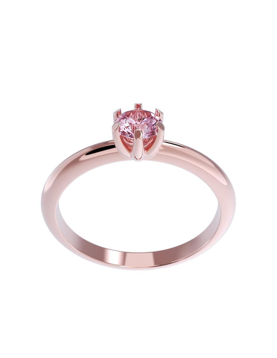 Anillo de compromiso de oro 14 k 2