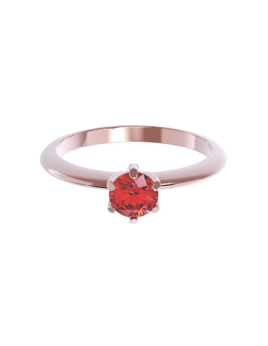 Anillo de compromiso de oro 14 k 1