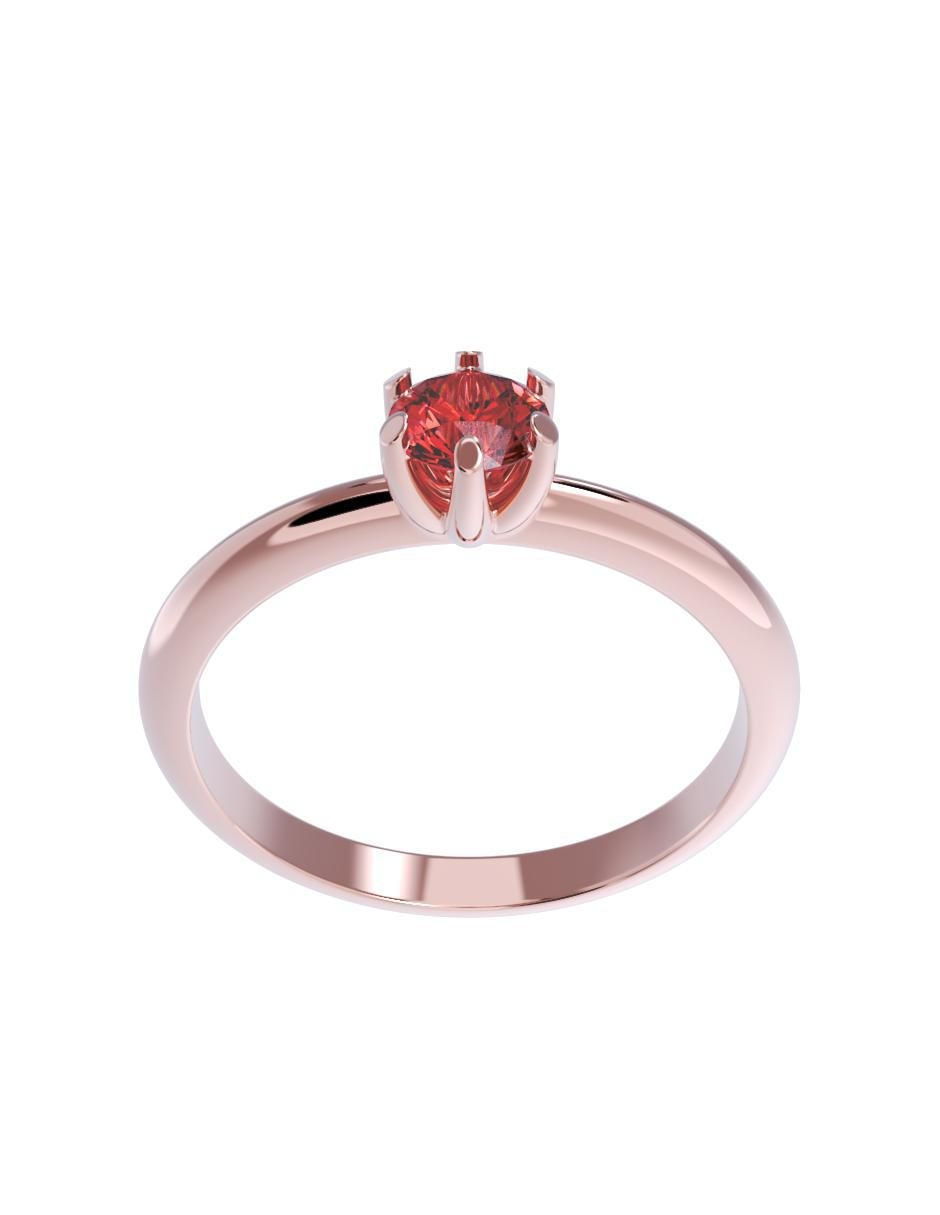 Anillo de compromiso de oro 14 k 2