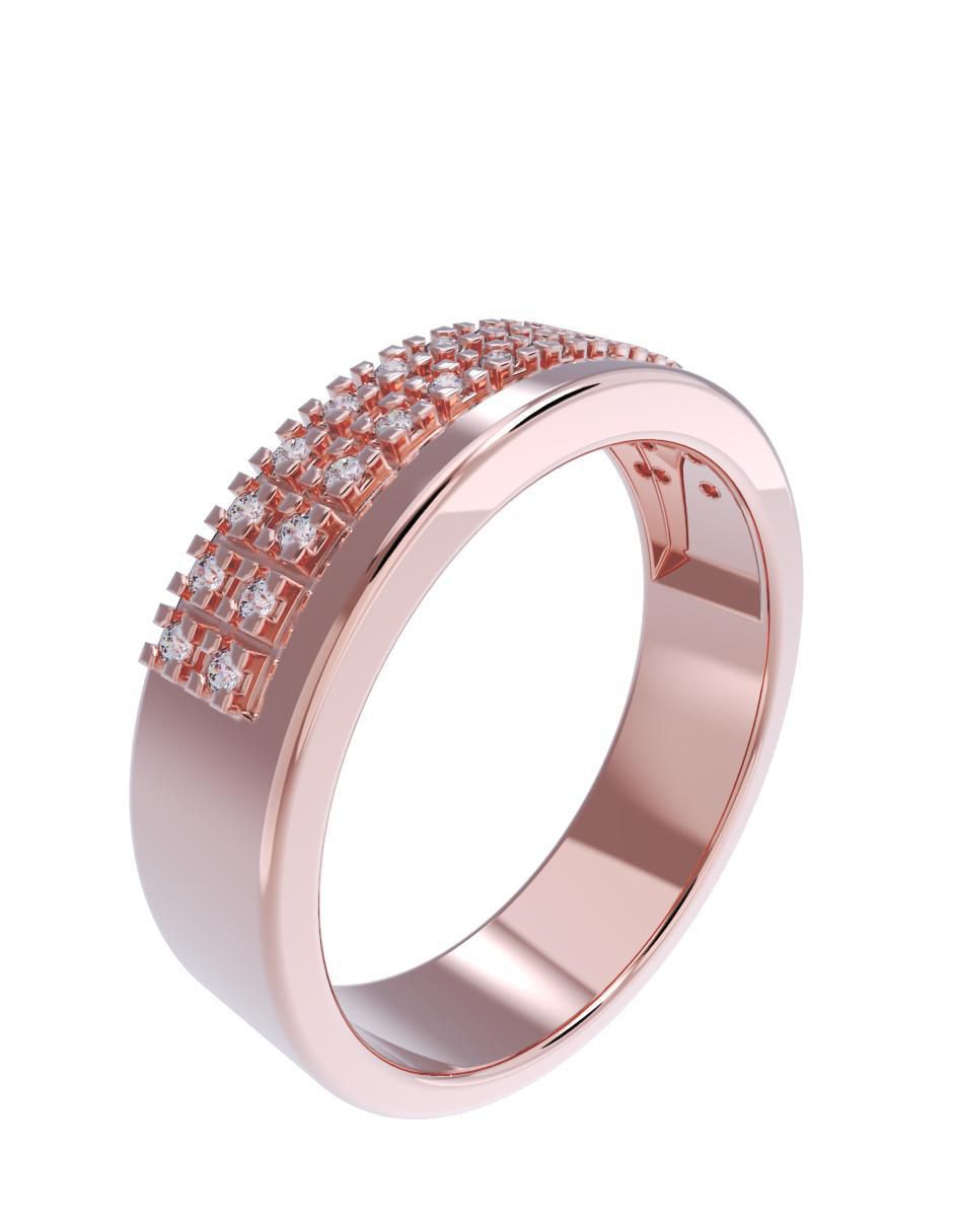 Anillo de compromiso de oro 10 k 3