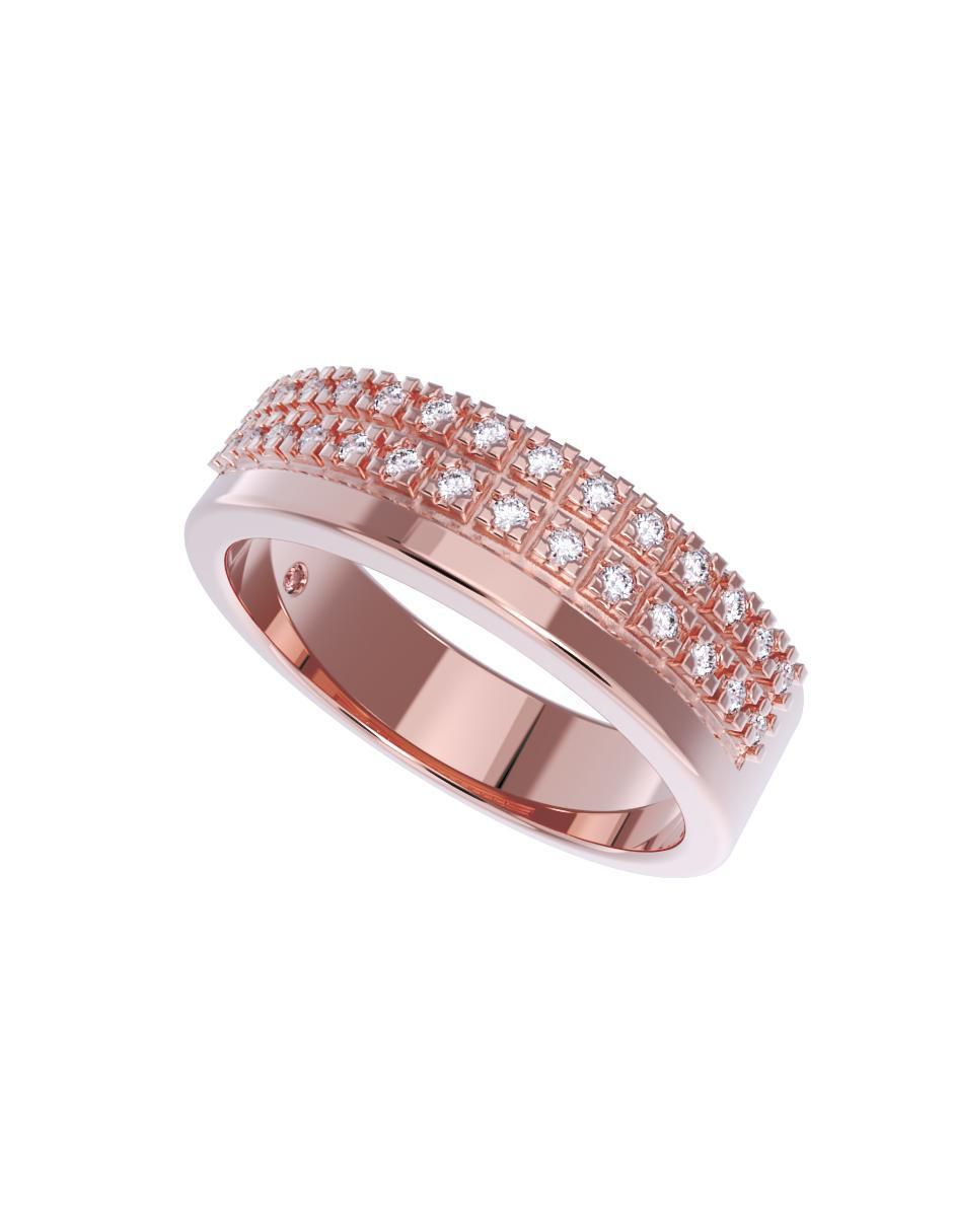 Anillo de compromiso de oro 10 k 4