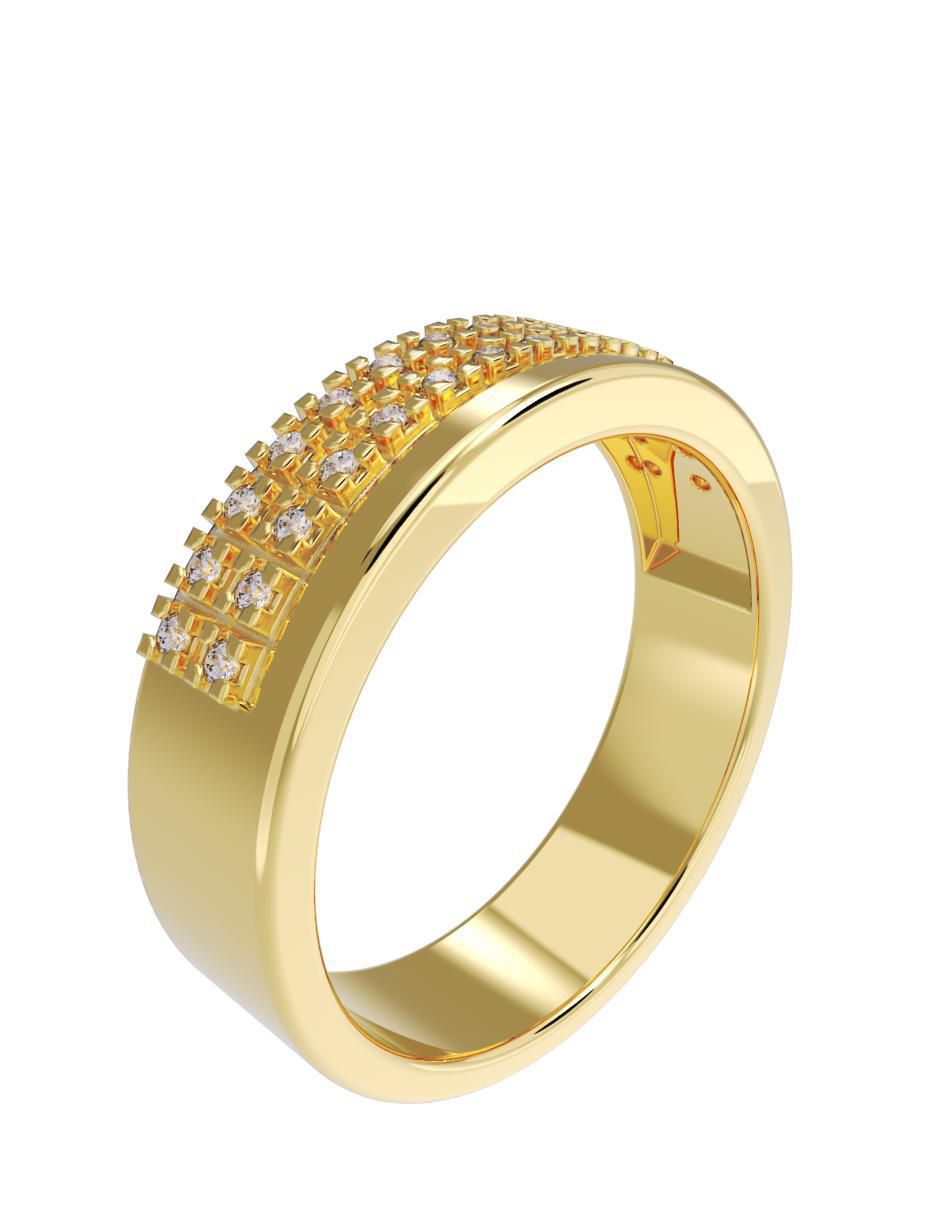 Anillo de compromiso "de" oro 10 k fonelli sin familia zirconia