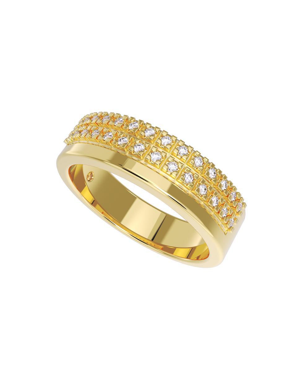 Anillo de compromiso "de" oro 10 k fonelli sin familia zirconia