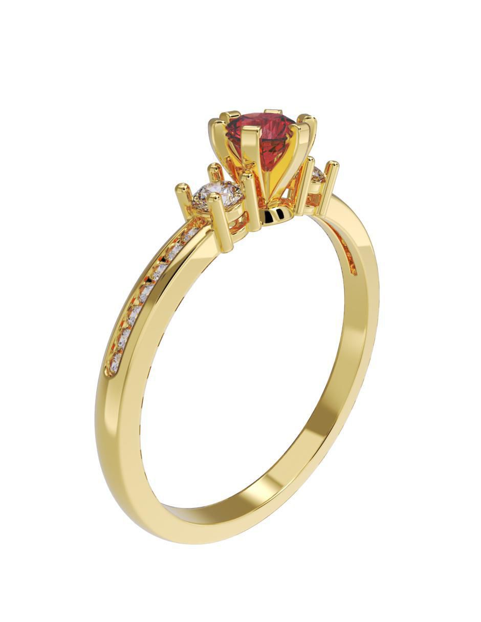 Anillo de compromiso "de" oro 10 k fonelli no aplica zirconia