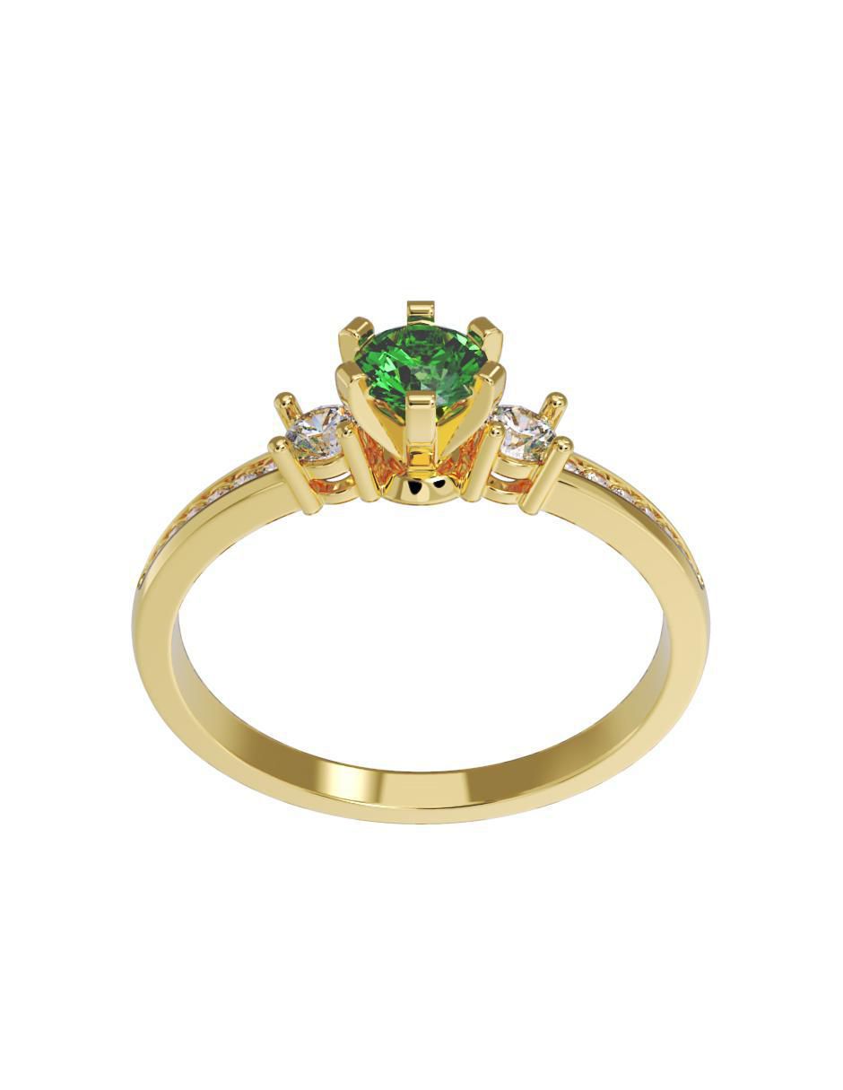 Anillo de compromiso "de" oro 10 k fonelli no aplica zirconia