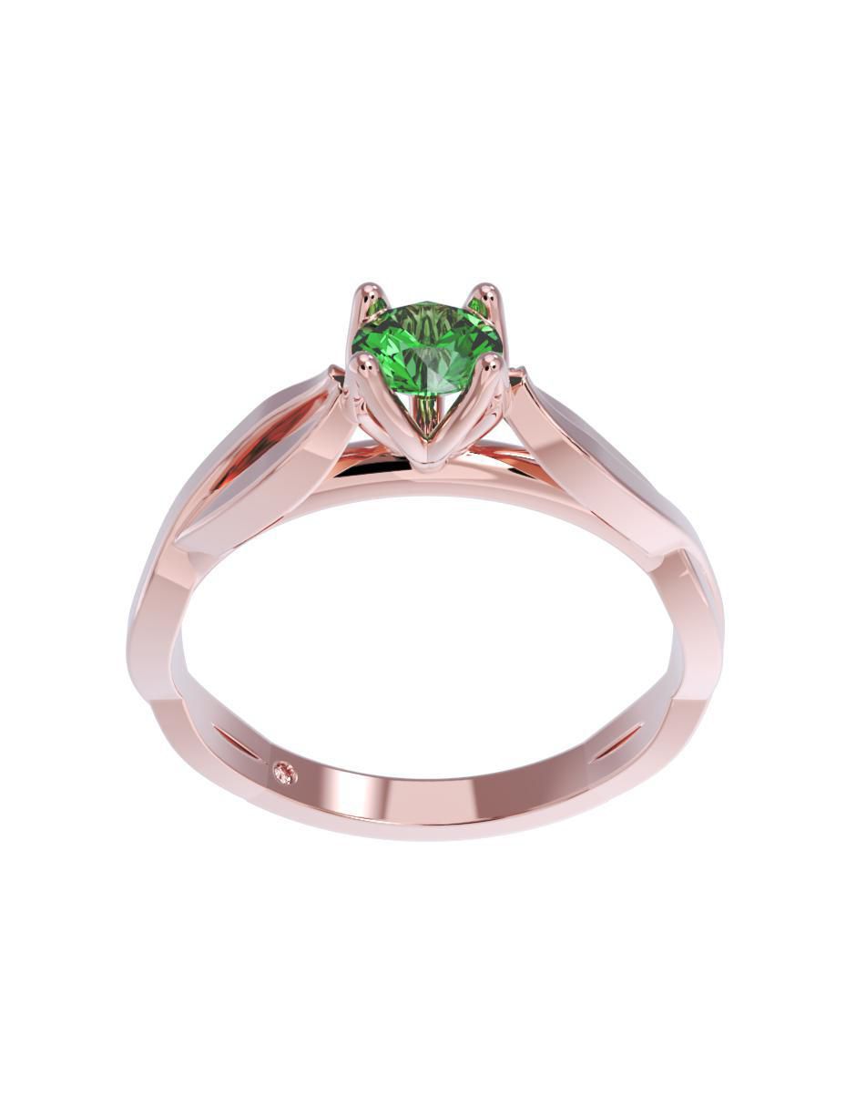 Anillo de compromiso de oro 10 k 2