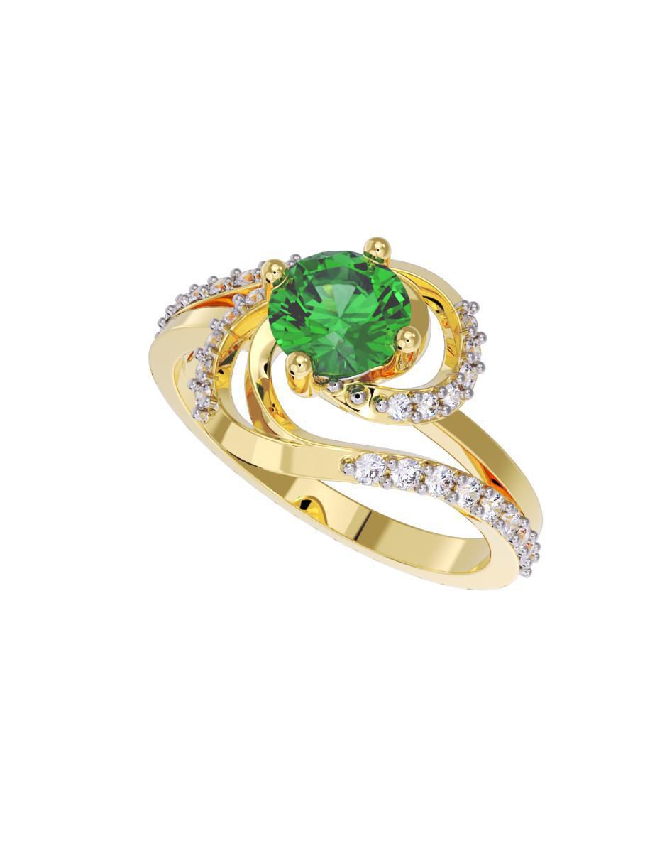 Anillo de compromiso "de" oro 10 k fonelli no aplica zirconia