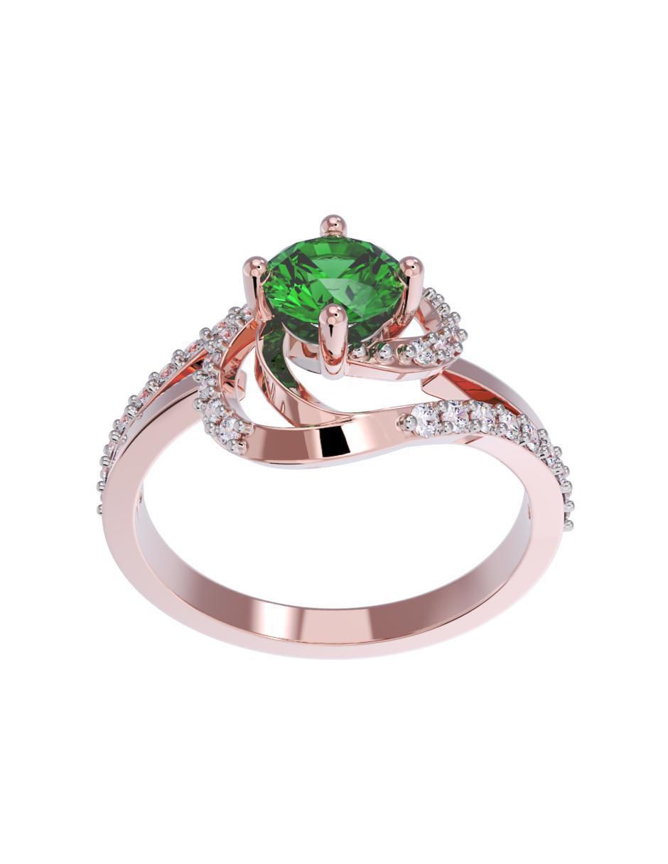 Anillo de compromiso de oro 10 k 2