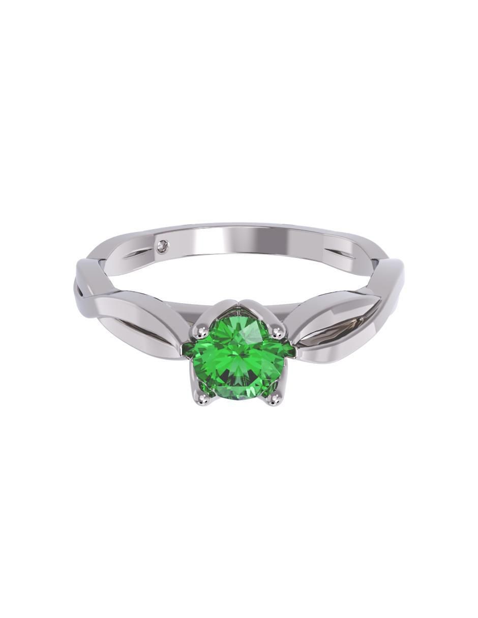 Anillo de compromiso de oro 10 k