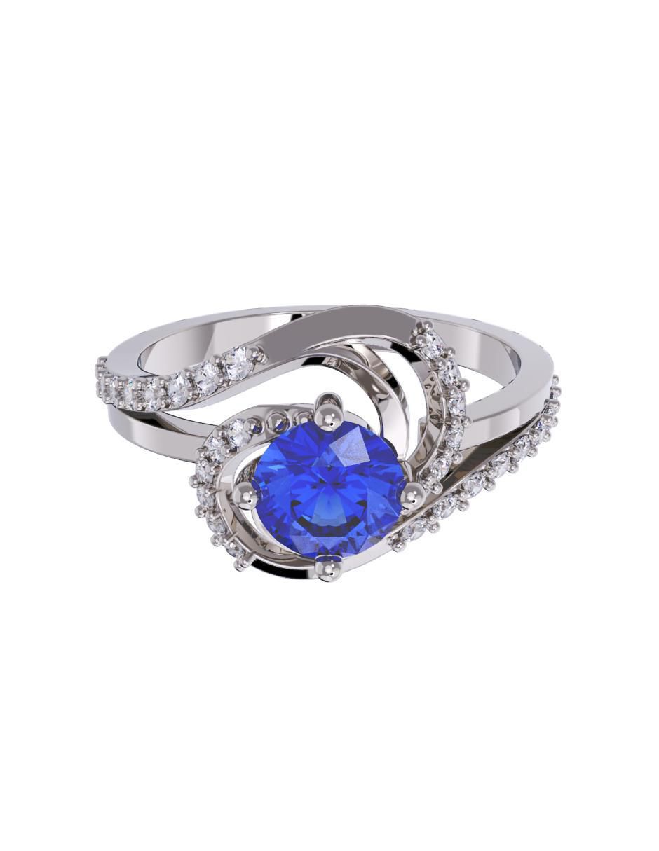 Anillo de compromiso de oro 10 k