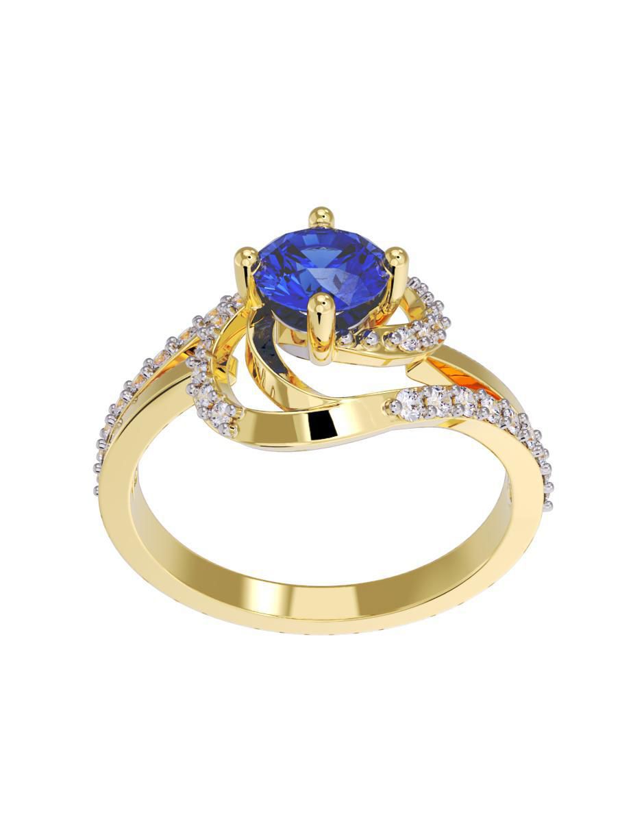 Anillo de compromiso "de" oro 10 k fonelli no aplica zirconia