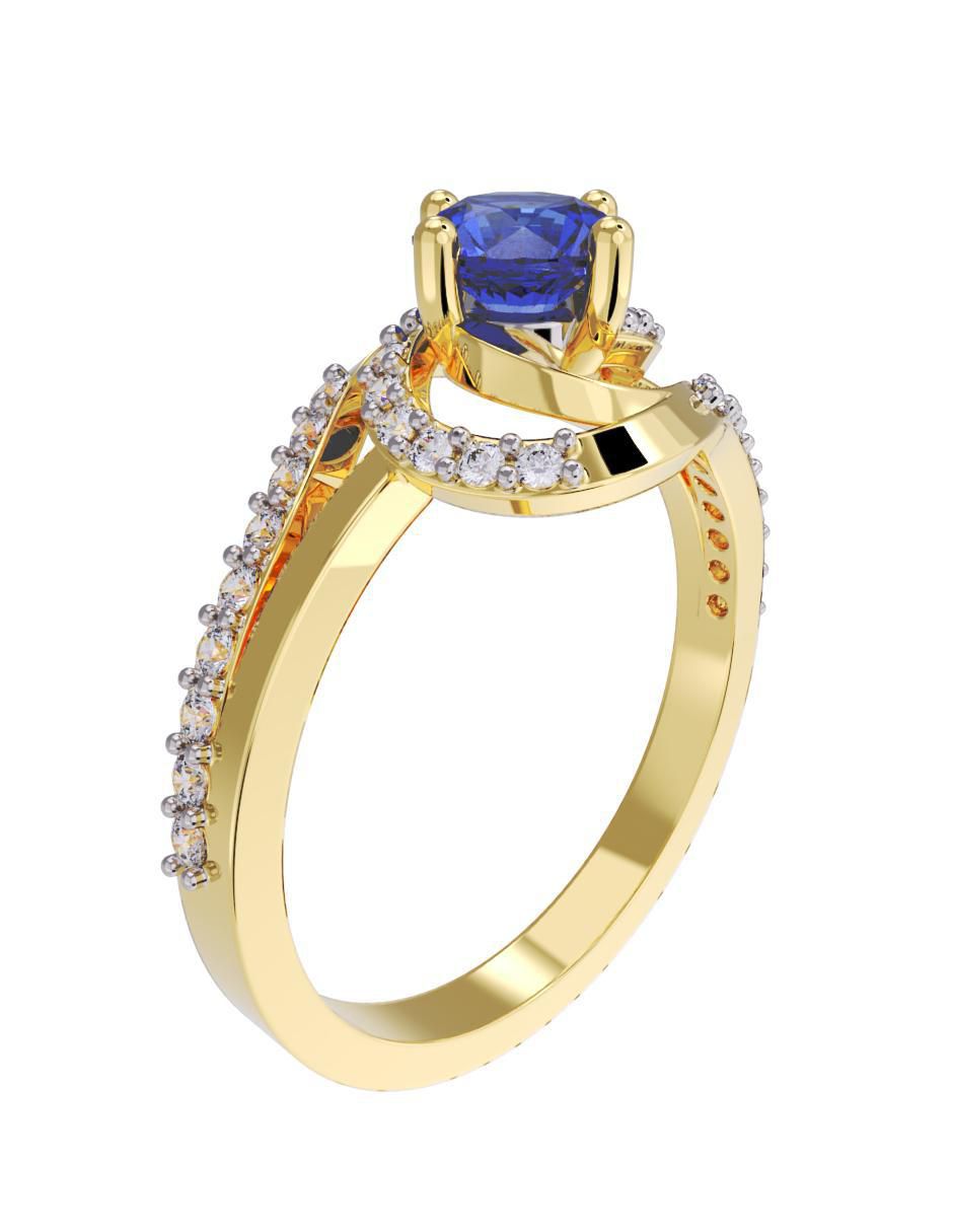 Anillo de compromiso "de" oro 10 k fonelli no aplica zirconia
