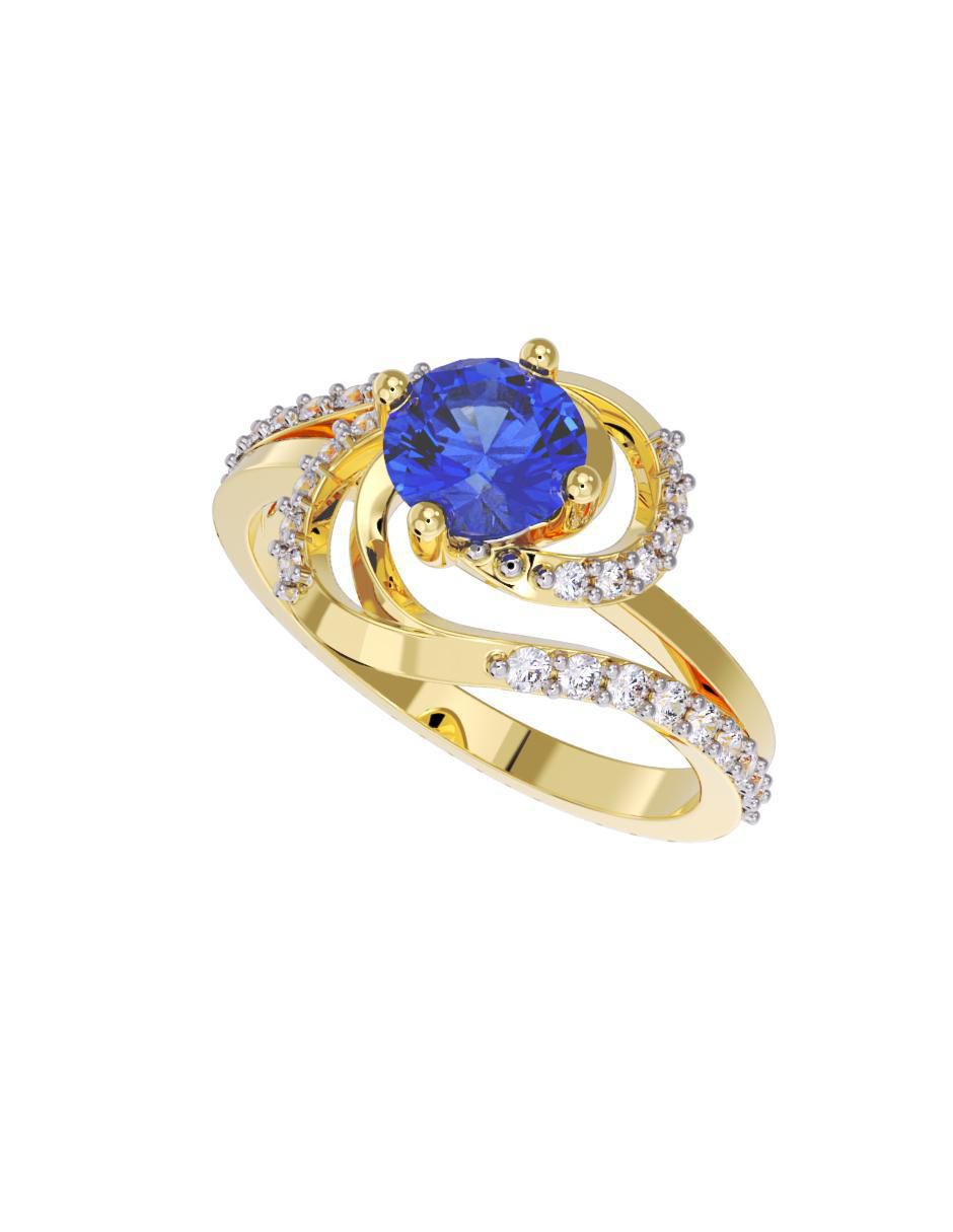 Anillo de compromiso "de" oro 10 k fonelli no aplica zirconia