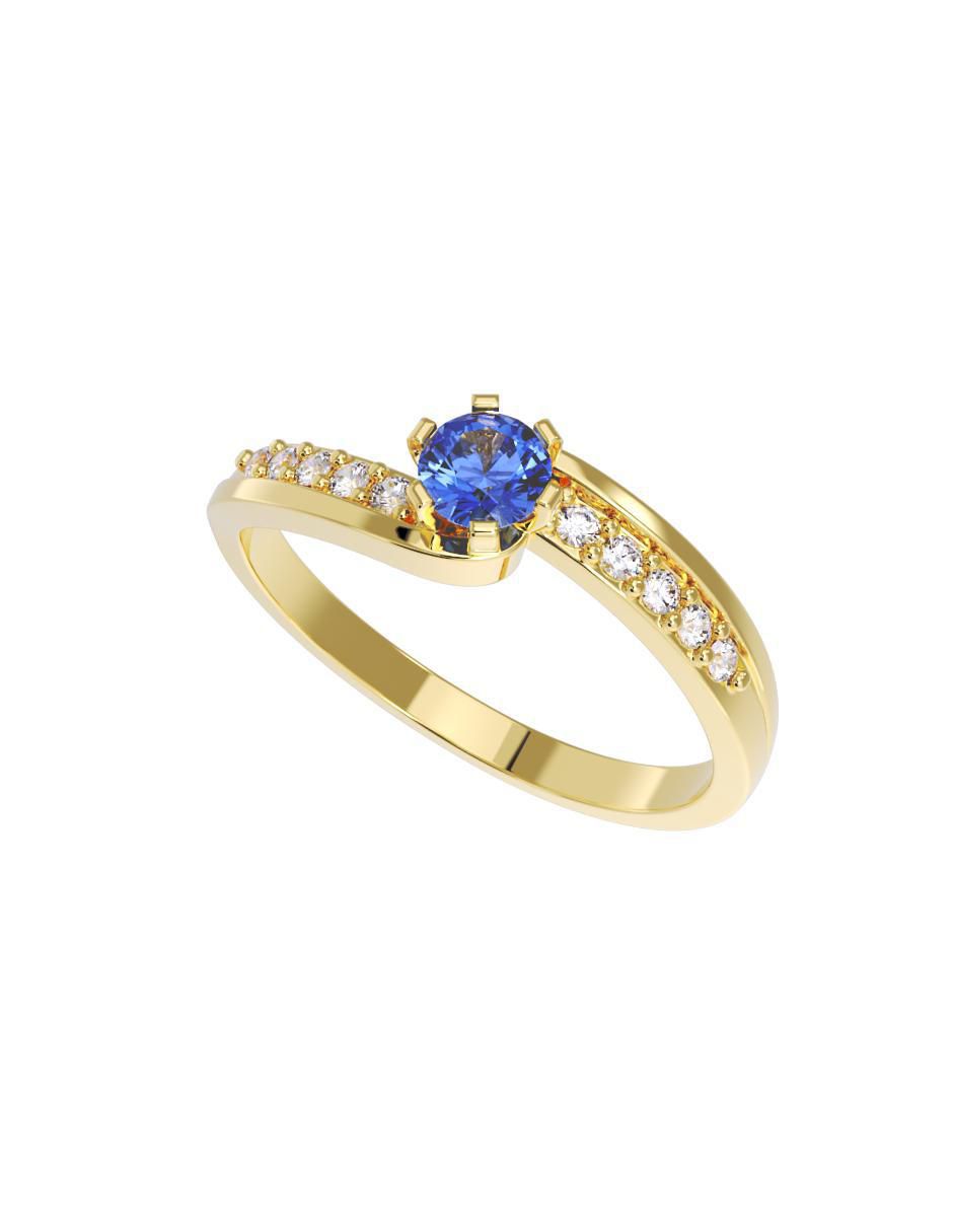 Anillo de compromiso "de" oro 10 k fonelli no aplica zirconia