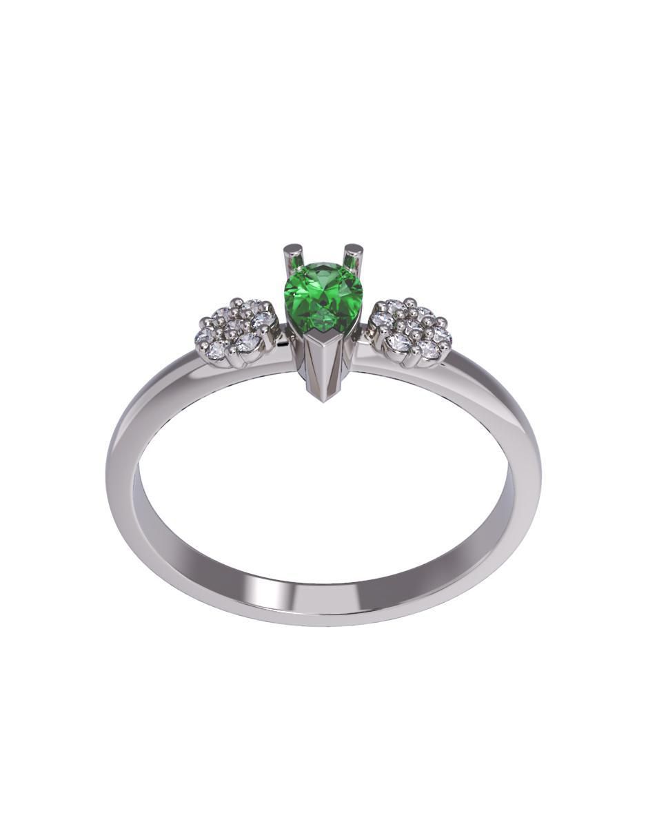 Anillo de compromiso de oro 10 k 2