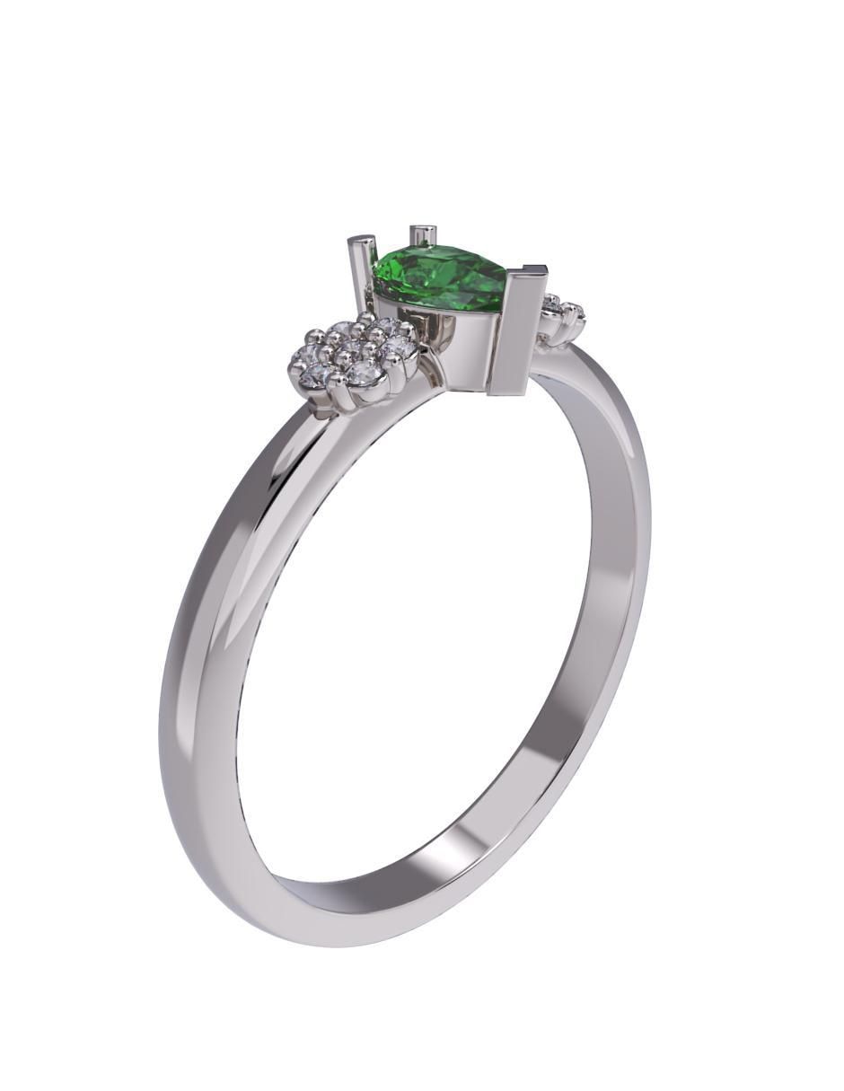 Anillo de compromiso de oro 10 k 3