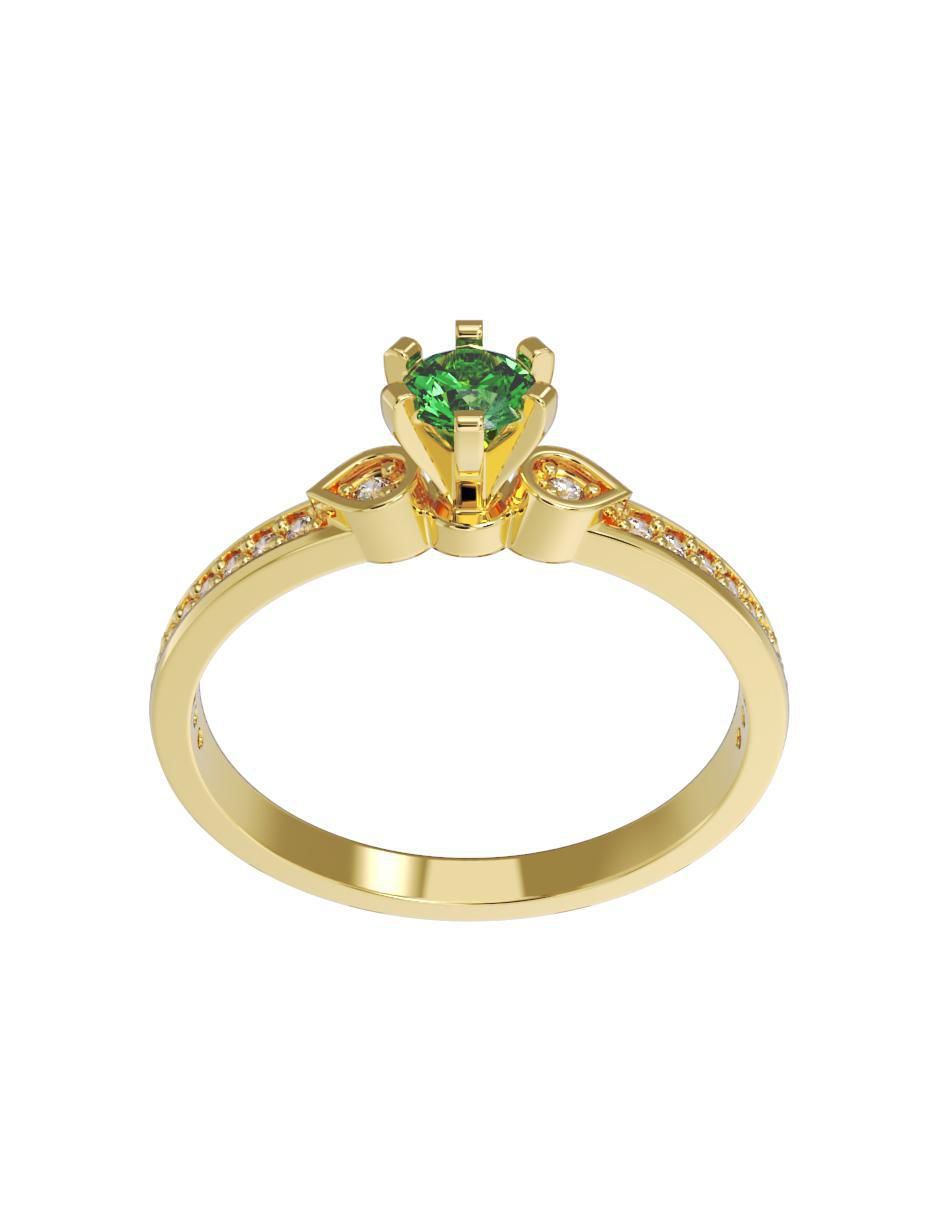 Anillo de compromiso "de" oro 10 k fonelli no aplica zirconia