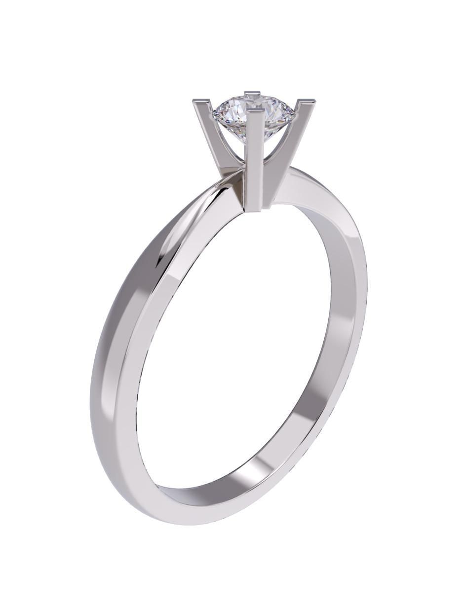 Anillo de compromiso de oro 10 k 3