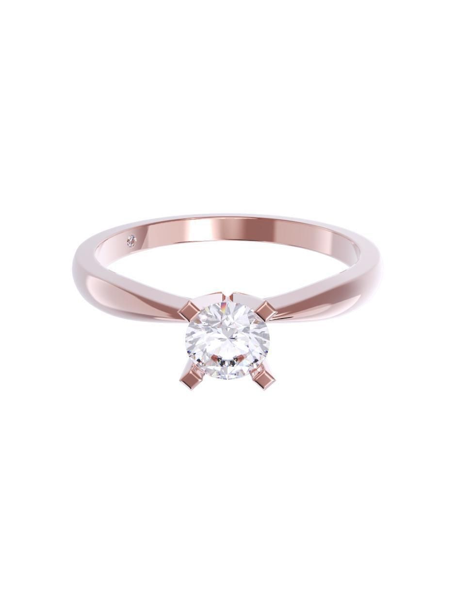Anillo de compromiso de oro 10 k