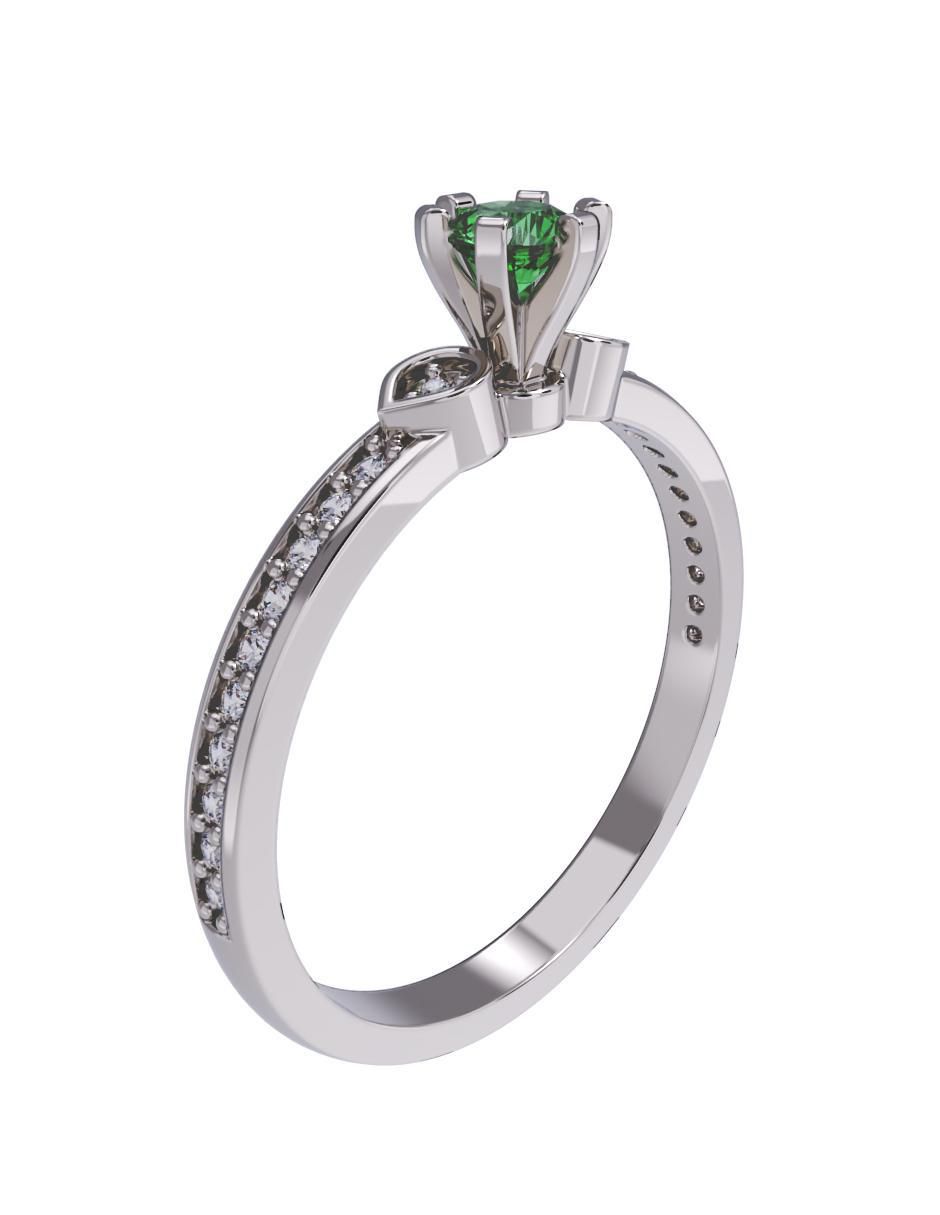 Anillo de compromiso de oro 10 k 3