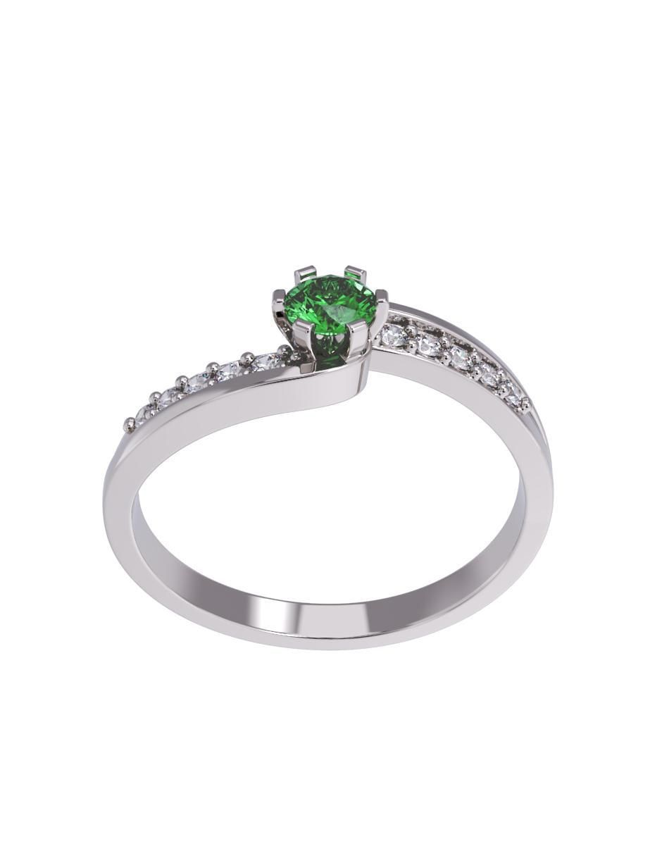 Anillo de compromiso de oro 10 k 2