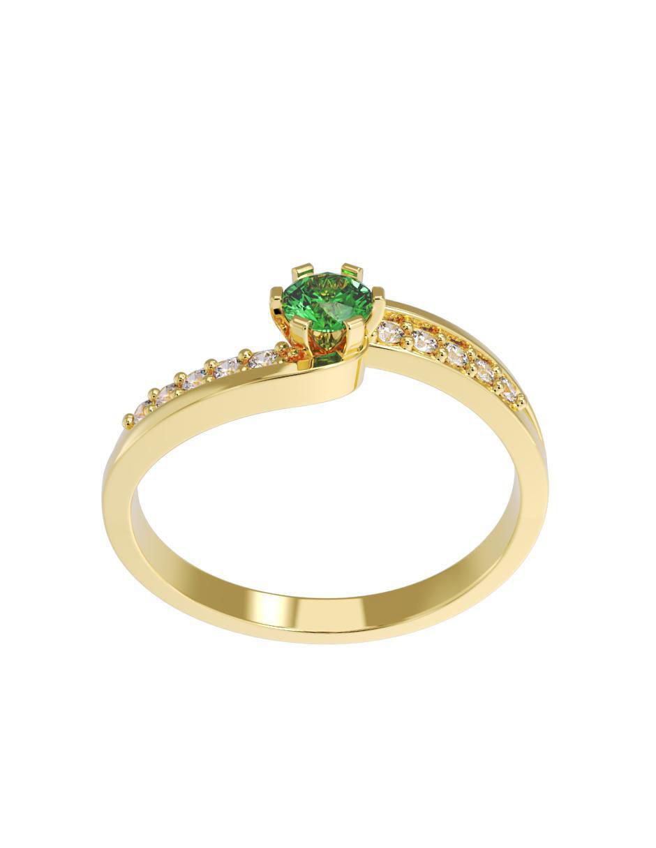 Anillo de compromiso "de" oro 10 k fonelli no aplica zirconia