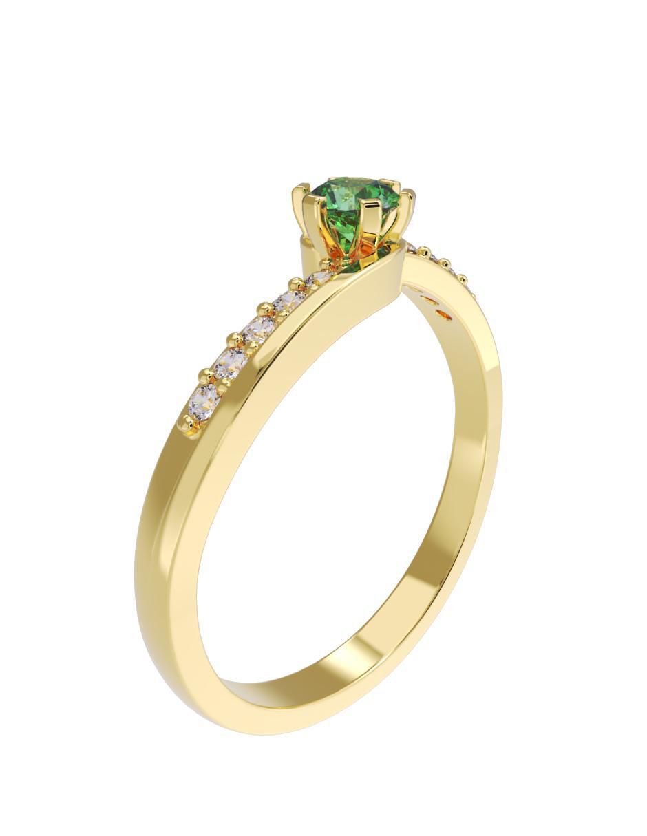 Anillo de compromiso "de" oro 10 k fonelli no aplica zirconia