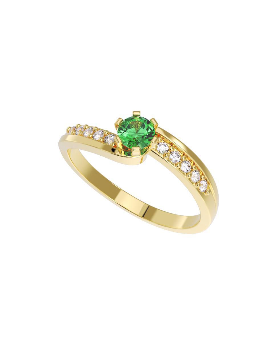Anillo de compromiso "de" oro 10 k fonelli no aplica zirconia