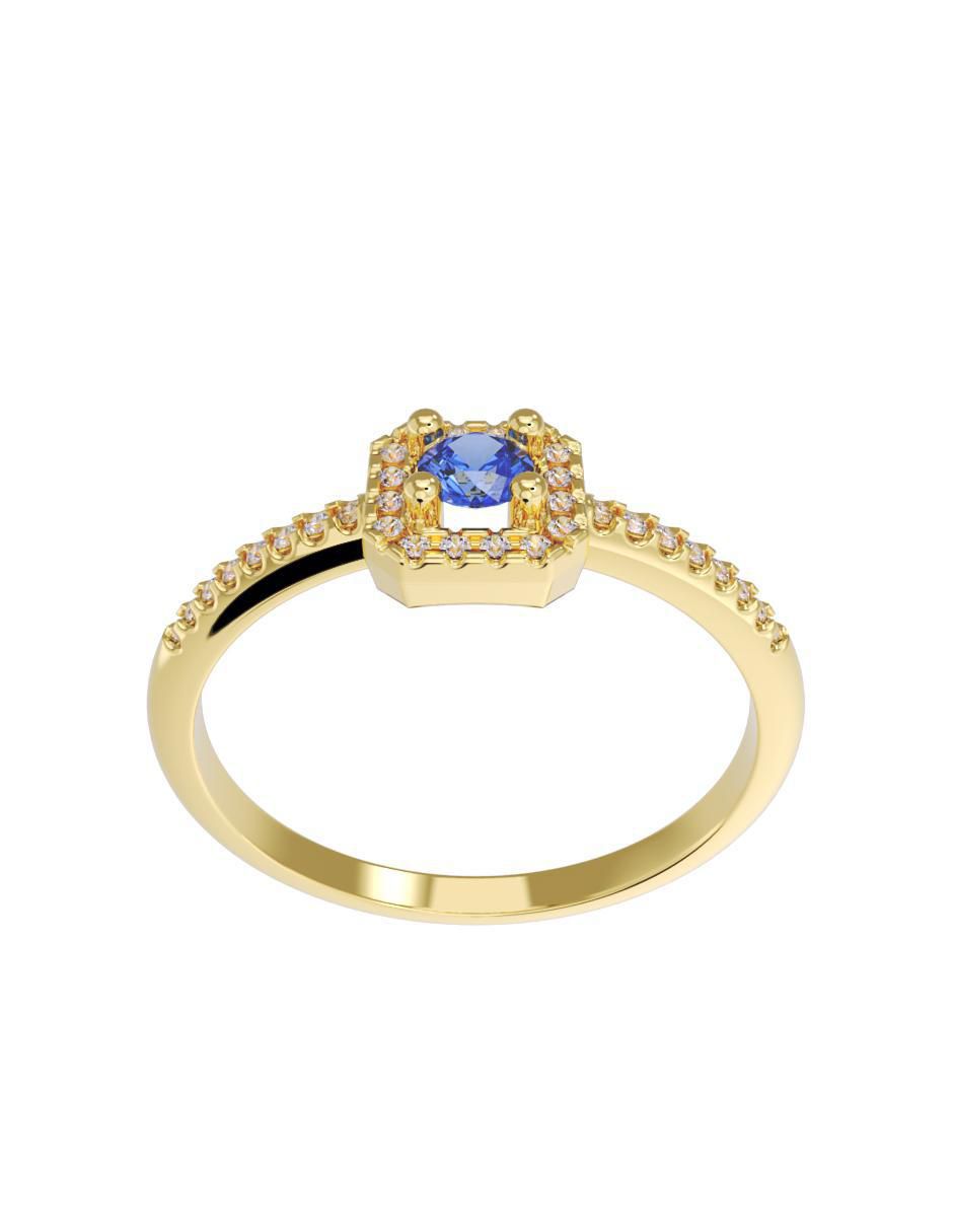 Anillo de compromiso "de" oro 10 k fonelli no aplica zirconia