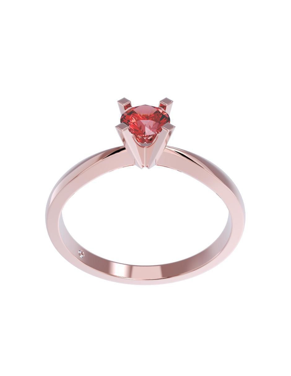 Anillo de compromiso de oro 10 k 2