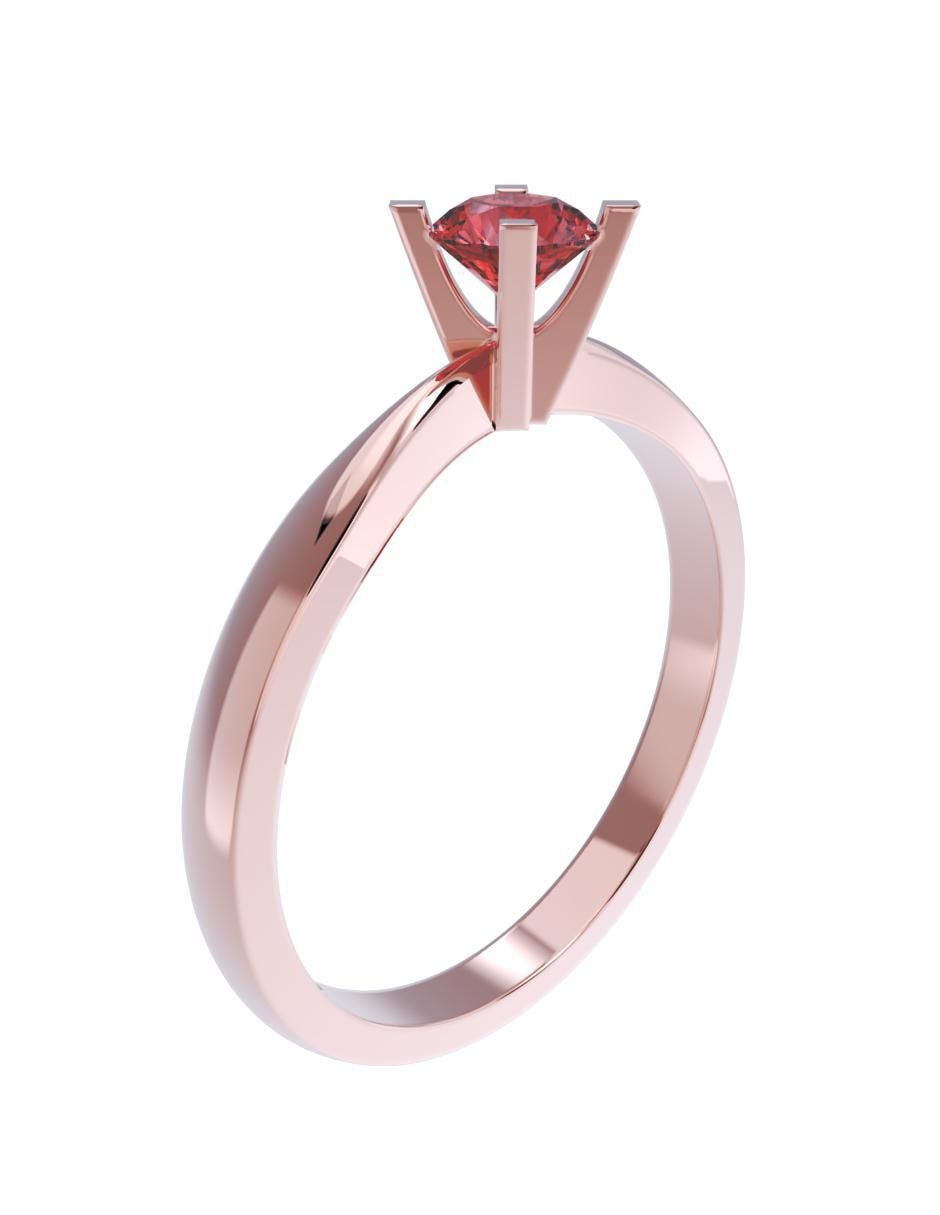 Anillo de compromiso de oro 10 k 3