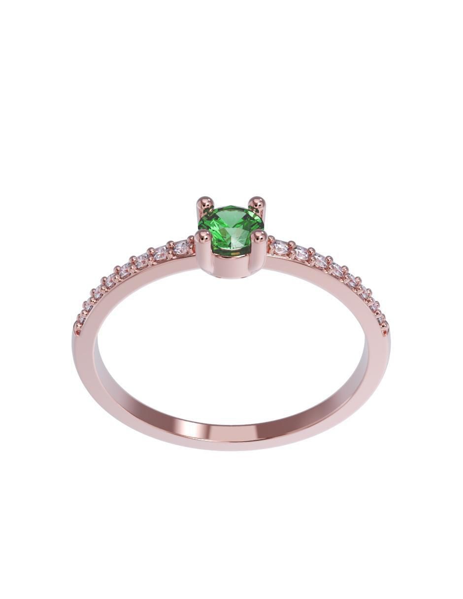 Anillo de compromiso de oro 10 k 2