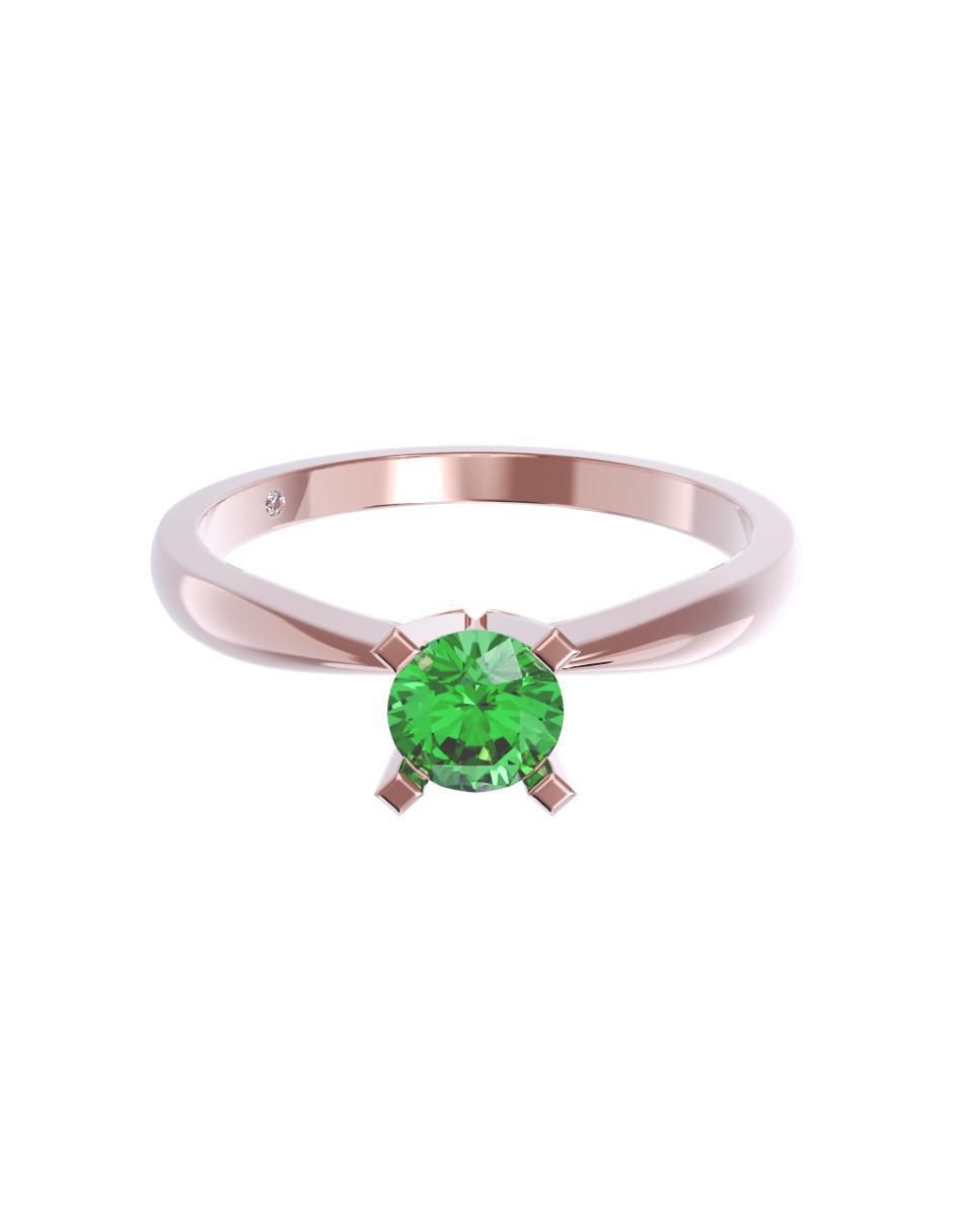 Anillo de compromiso de oro 10 k